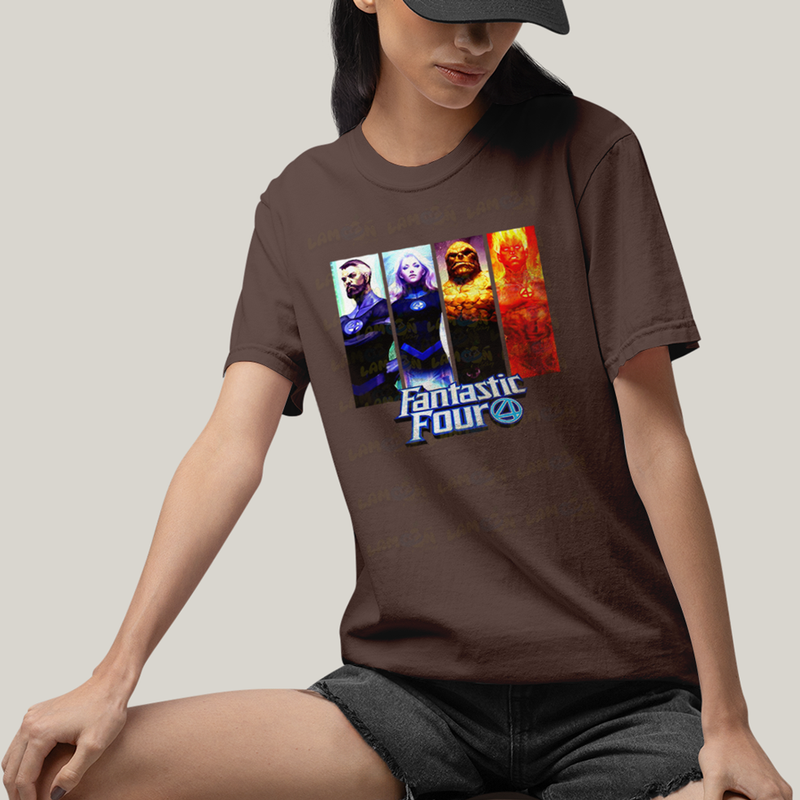 Camiseta Algodão Unissex T shirt Quarteto Fantástico Fantastic Four 4