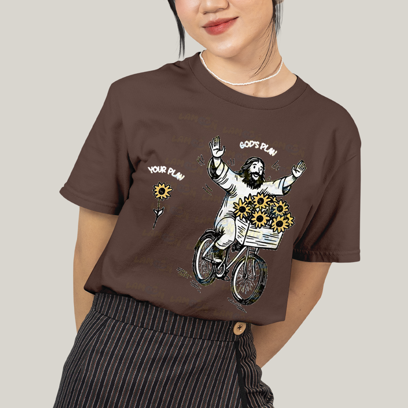 Camiseta Algodão Unissex T shirt Jesus Plano de Deus