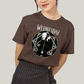 Camiseta Algodão Unissex T shirt Wandinha Wednesday Black White