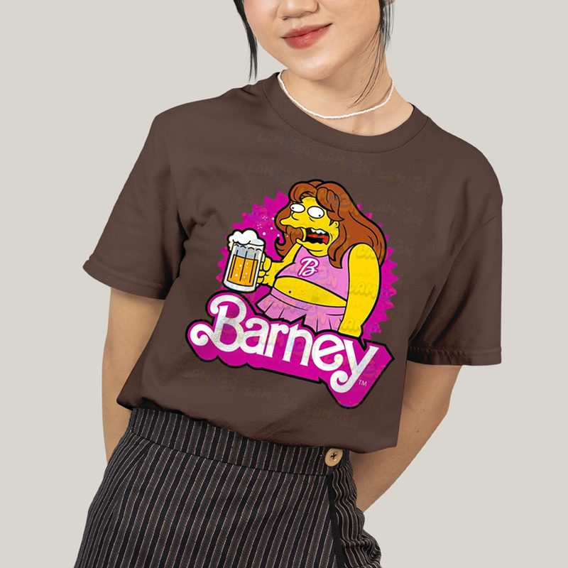 Camiseta Algodão Unissex T shirt Simpsons Barney Beer Barbie