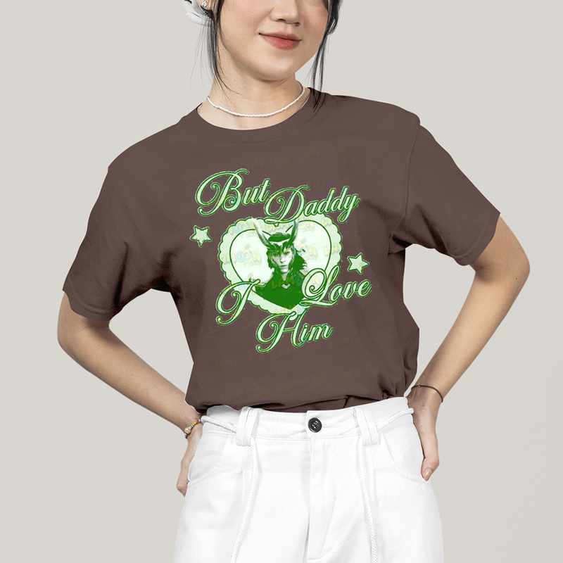 Camiseta Algodão Unissex T shirt Loki Mas Papai Eu o Amo