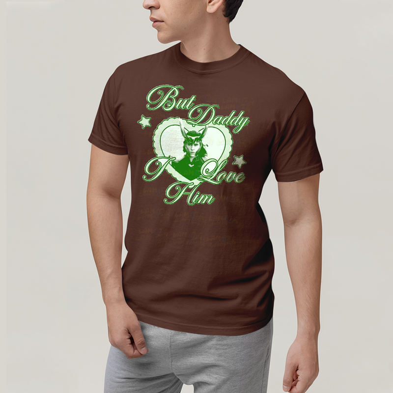 Camiseta Algodão Unissex T shirt Loki Mas Papai Eu o Amo