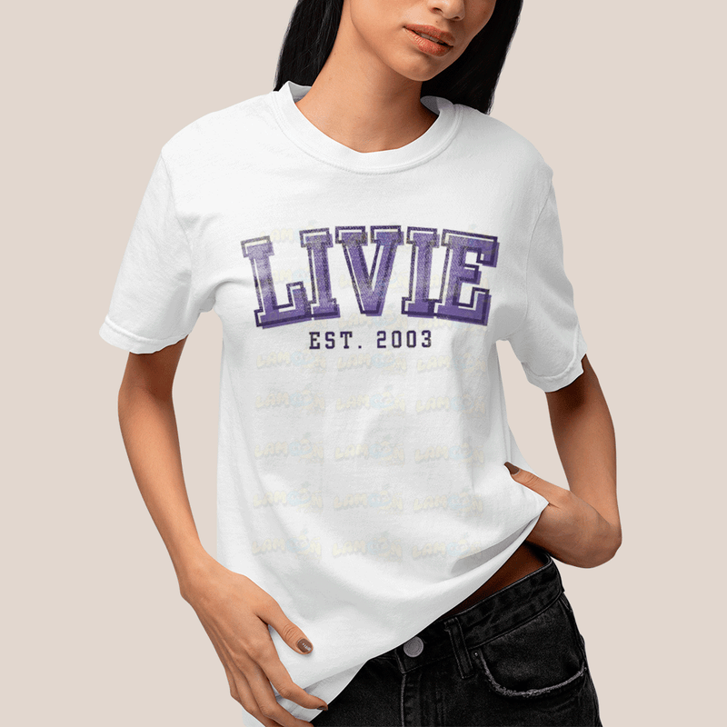 Camiseta Algodão Unissex T shirt Olivia Rodrigo Livie Est 2003 FC