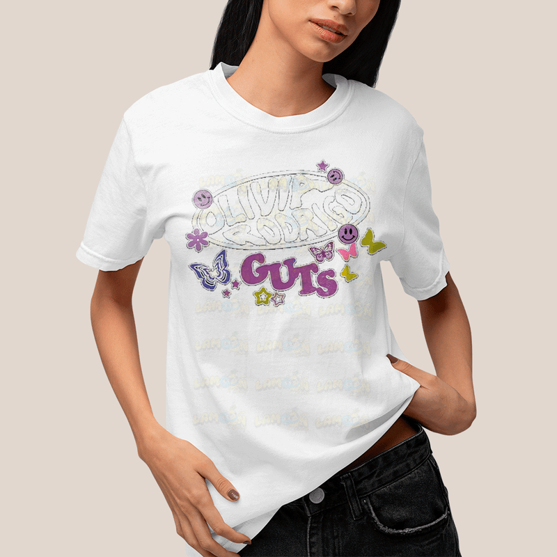 Camiseta Algodão Unissex T shirt Olivia Rodrigo Bad Idea Right FC