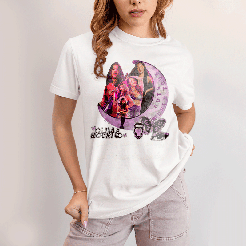 Camiseta Algodão Unissex T shirt Olivia Rodrigo Lua