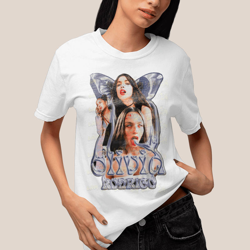 Camiseta Algodão Unissex T shirt Olivia Rodrigo Angel