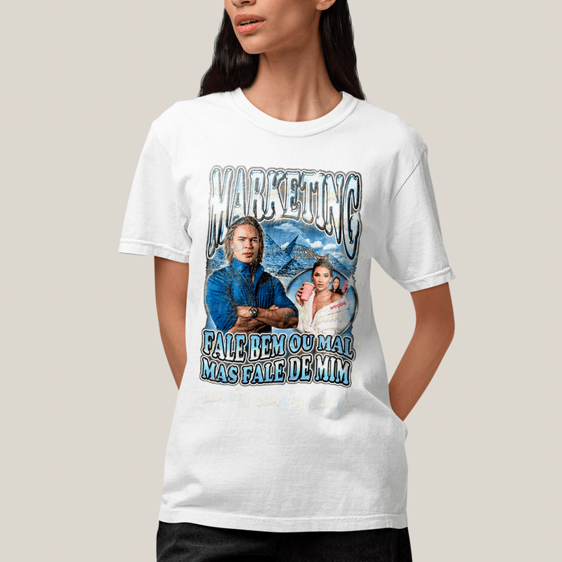 Camiseta Algodão Unissex T shirt-  Marketing Virginia Thiago Finch Felca-