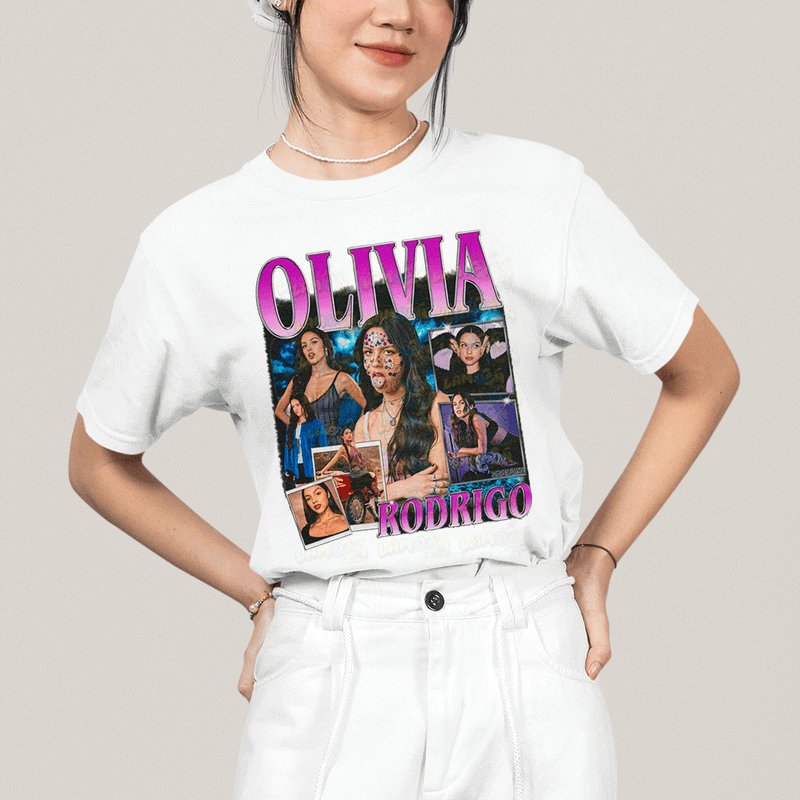 Camiseta Algodão Unissex T shirt Olivia Rodrigo Cantora 1
