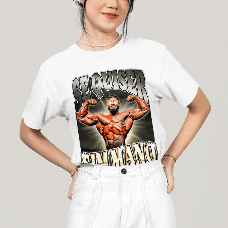 Camiseta Algodão Unissex T shirt- Ramon Dino Se Quiser Sim Mano
