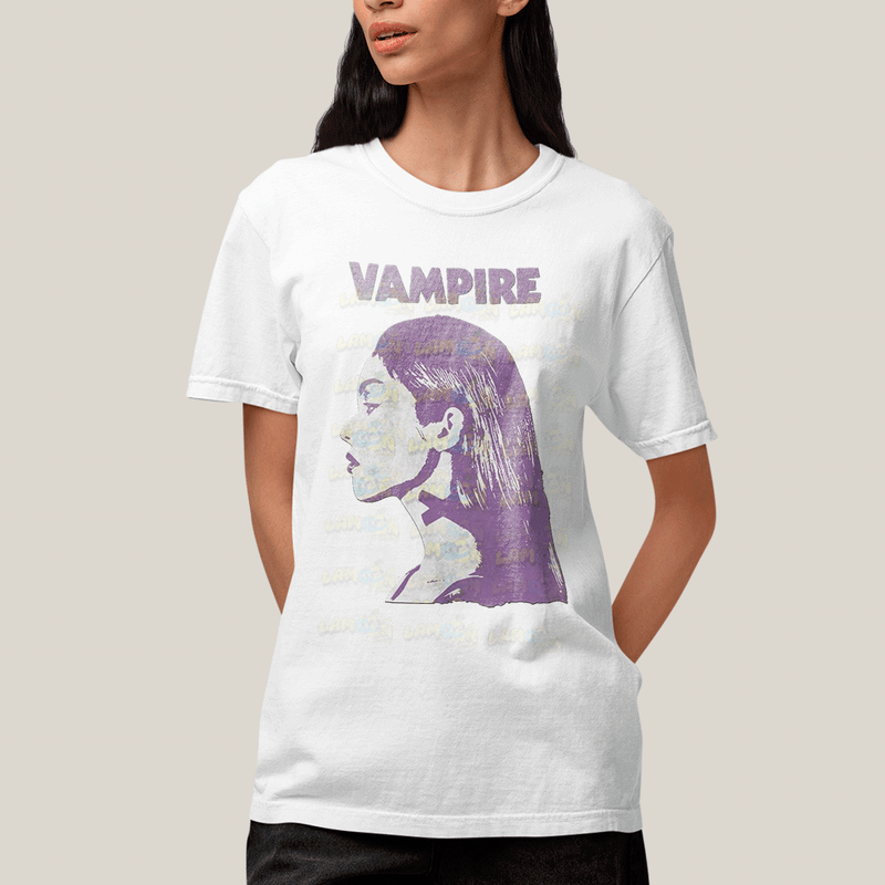 Camiseta Algodão Unissex T shirt Olivia Rodrigo Vampire