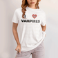 Camiseta Algodão Unissex T shirt Olivia Rodrigo I Love Vampires