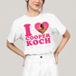 Camiseta Algodão Unissex T shirt- I Love Cooper Koch-