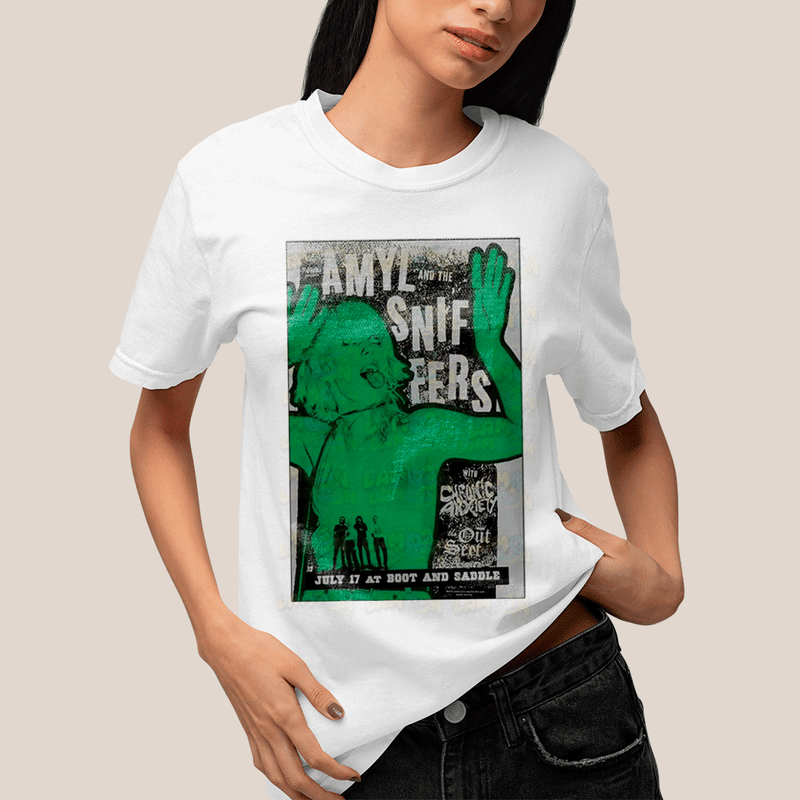 Camiseta Algodão Unissex T shirt- Amyl And The Sniffers Green Girl