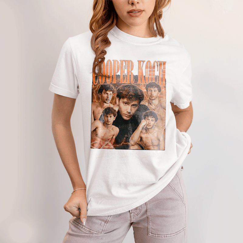 Camiseta Algodão Unissex T shirt- Cooper Koch Ator Laranja-