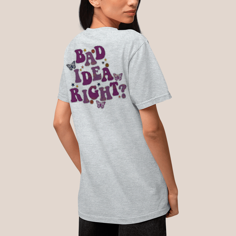 Camiseta Algodão Unissex T shirt Olivia Rodrigo Bad Idea Right FC
