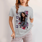 Camiseta Algodão Unissex T shirt Olivia Rodrigo Or Guts Vampire Roxo FC