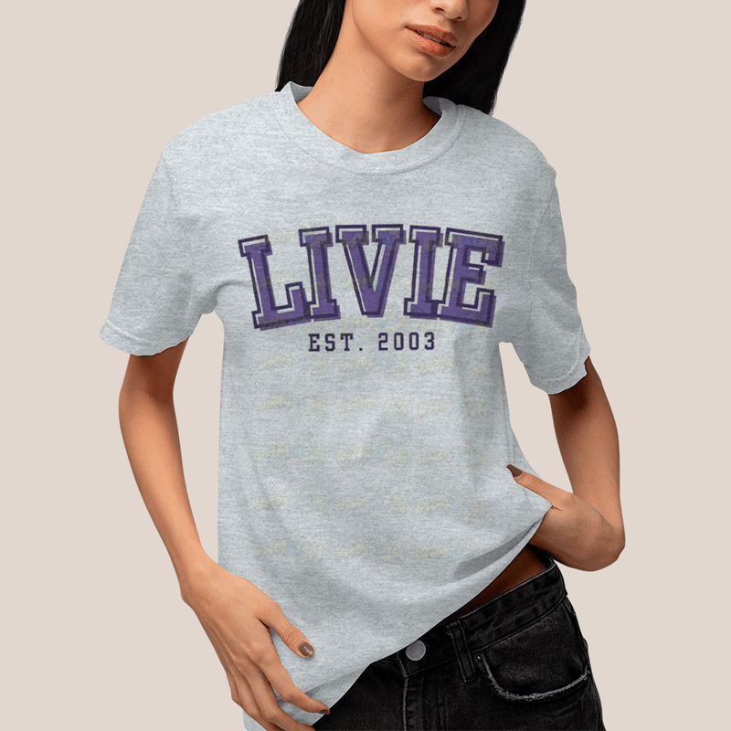 Camiseta Algodão Unissex T shirt Olivia Rodrigo Livie Est 2003 FC