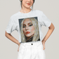 Camiseta Algodão Unissex T shirt- Lady Gaga Cantora Rosto