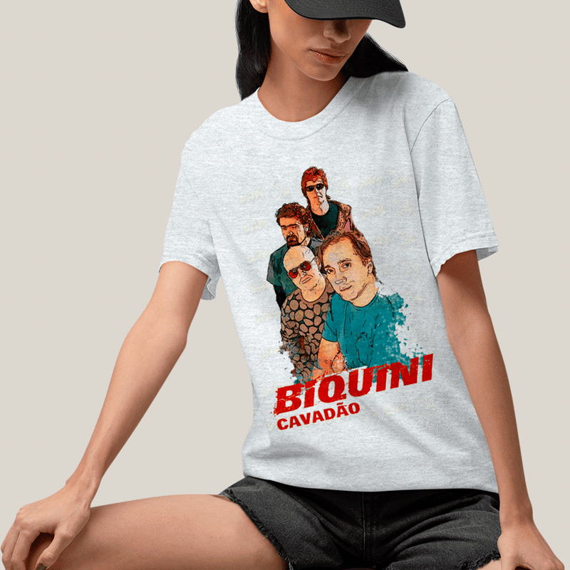 Camiseta Algodão Unissex T shirt-  Biquini Cavadão Banda
