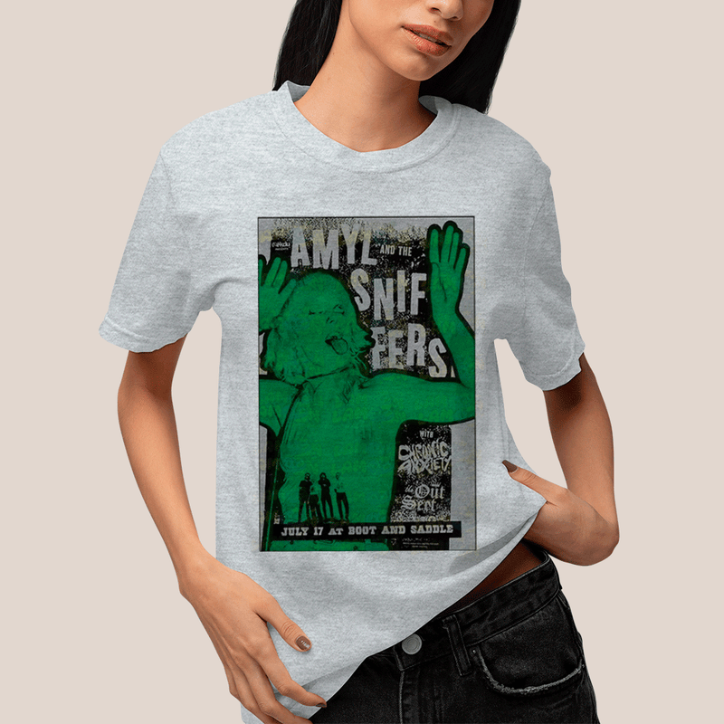 Camiseta Algodão Unissex T shirt- Amyl And The Sniffers Green Girl