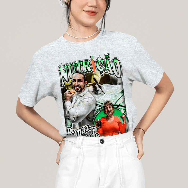 Camiseta Algodão Unissex T shirt- Nutrição Rodrigo Goes