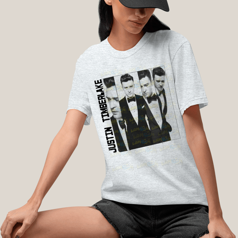 Camiseta Algodão Unissex T shirt-  Justin Timberlake Smoke