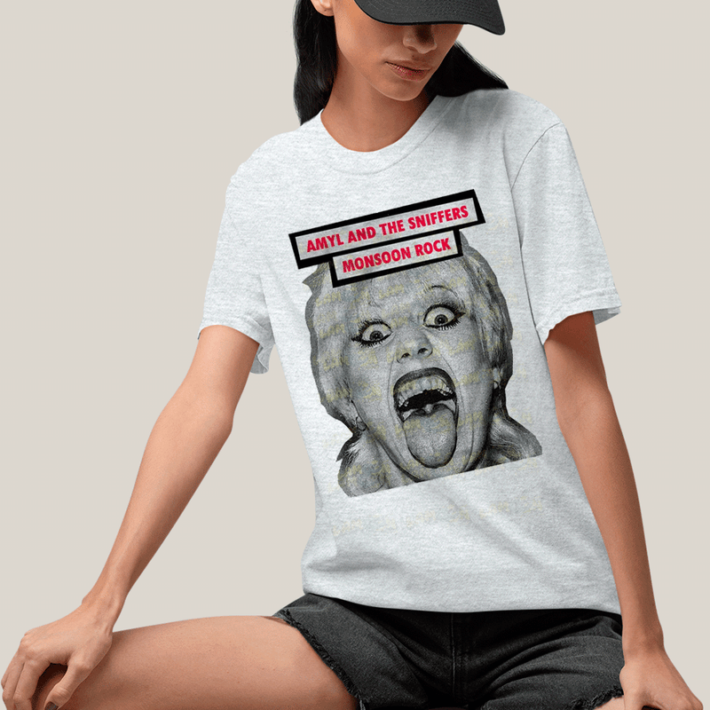 Camiseta Algodão Unissex T shirt- Amyl And The Sniffers Monsoon Rock