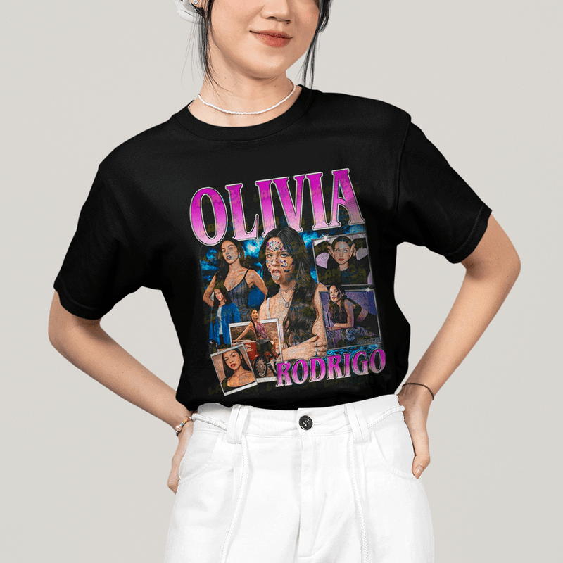 Camiseta Algodão Unissex T shirt Olivia Rodrigo Cantora 1