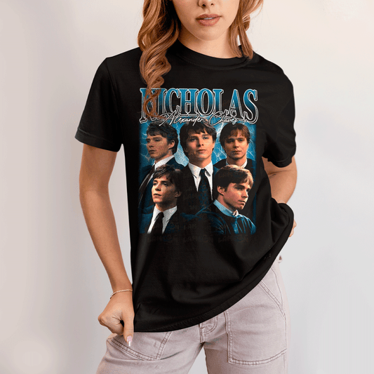 Camiseta Algodão Unissex T shirt- Nicholas Alexander Chavez Ator-