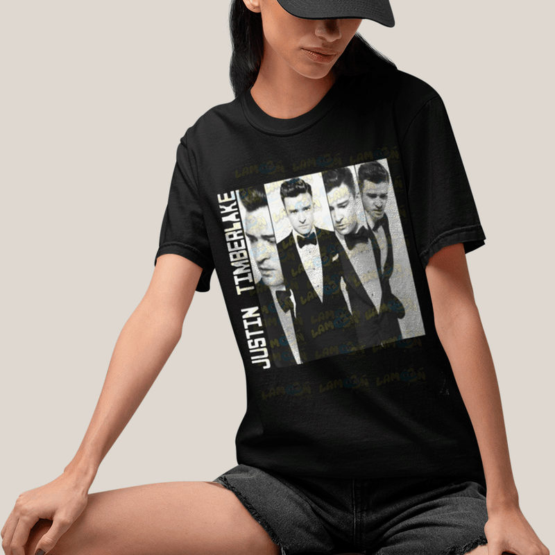 Camiseta Algodão Unissex T shirt-  Justin Timberlake Smoke