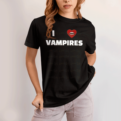 Camiseta Algodão Unissex T shirt Olivia Rodrigo I Love Vampires