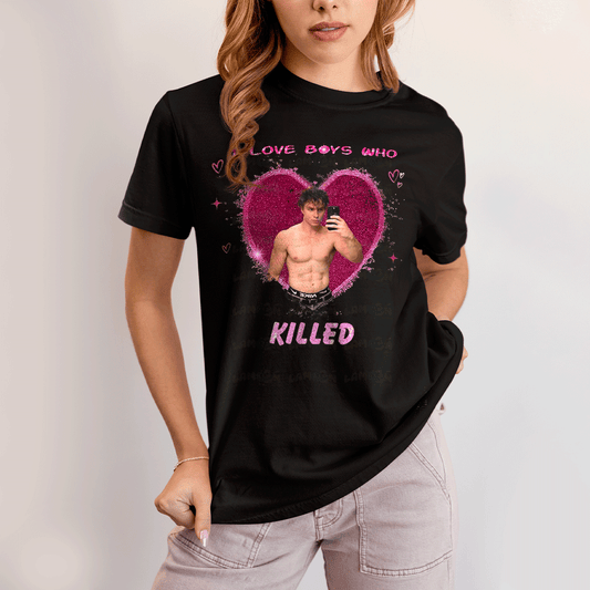 Camiseta Algodão Unissex T shirt- Cooper Koch I Love Boys Who-