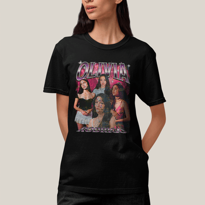Camiseta Algodão Unissex T shirt Olivia Rodrigo Pink