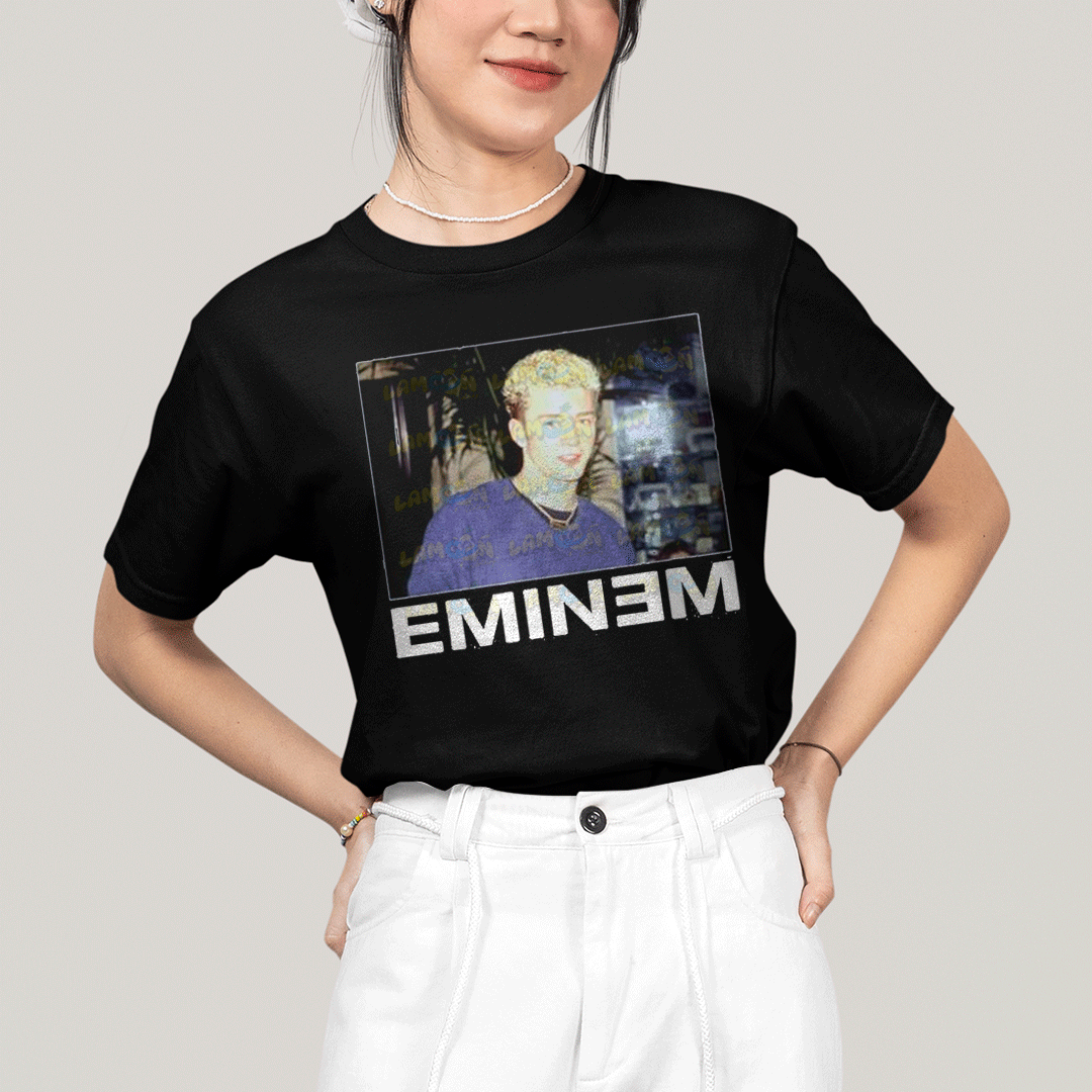 Camiseta Algodão Unissex T shirt- Justin Timberlake Eminem Meme-