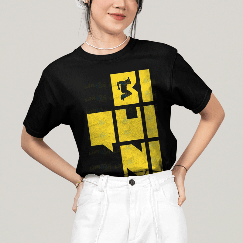 Camiseta Algodão Unissex T shirt- Biquini Cavadão Amarelo