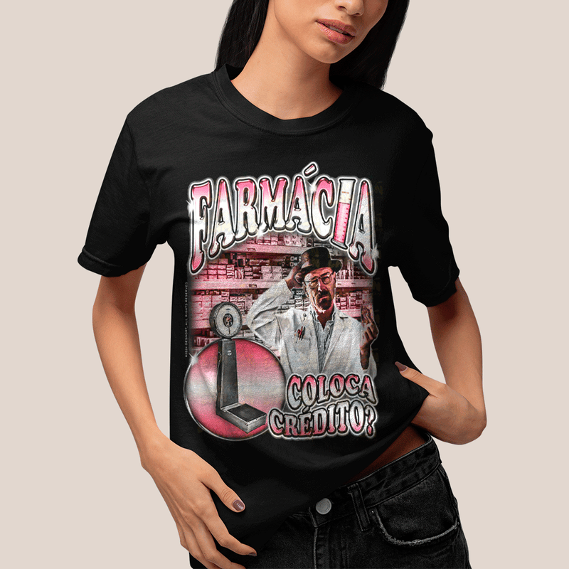 Camiseta Algodão Unissex T shirt-  Farmácia Walter White Breaking Bad
