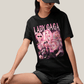 Camiseta Algodão Unissex T shirt-  Lady Gaga Artista Rose