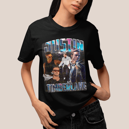 Camiseta Algodão Unissex T shirt- Justin Timberlake Ator e Cantor