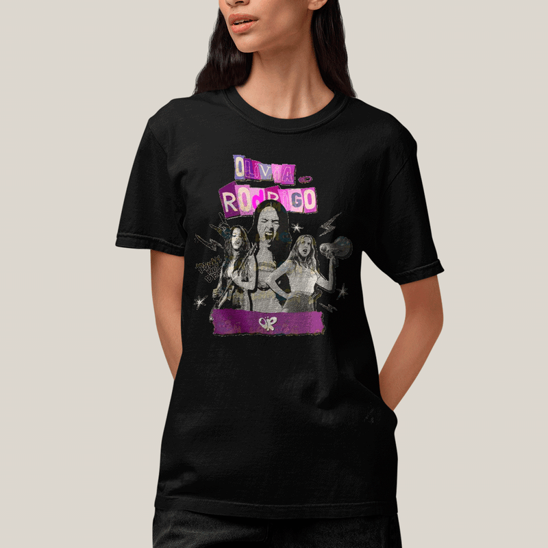 Camiseta Algodão Unissex T shirt Olivia Rodrigo Punk´s Not Dead