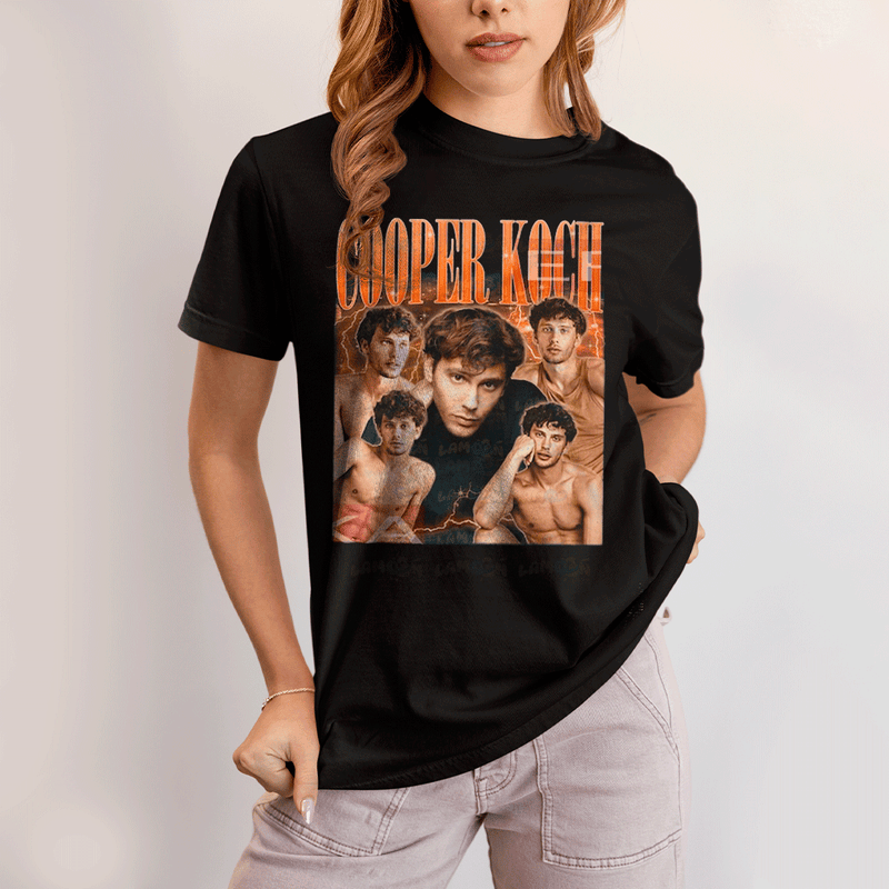 Camiseta Algodão Unissex T shirt- Cooper Koch Ator Laranja-