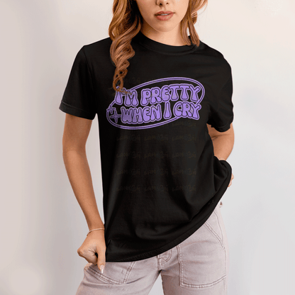 Camiseta Algodão Unissex T shirt Olivia Rodrigo I'm Pretty When I Cry