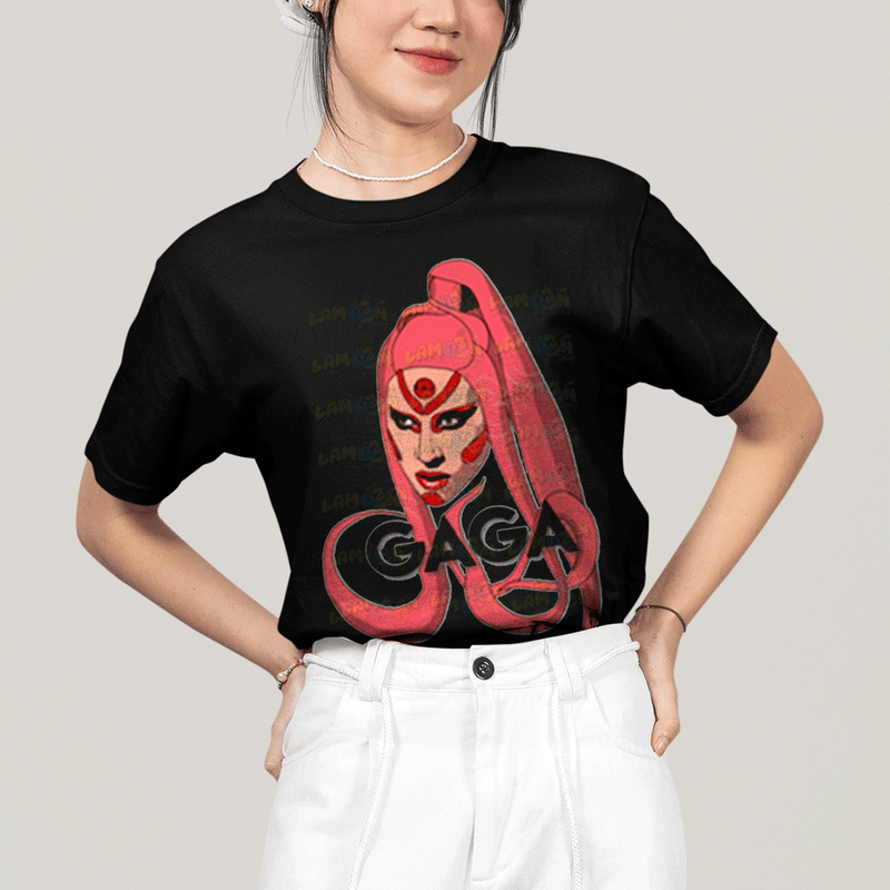 Camiseta Algodão Unissex T shirt- Lady Gaga Alienigena