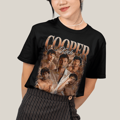 Camiseta Algodão Unissex T shirt- Cooper Koch Ator Marrom-