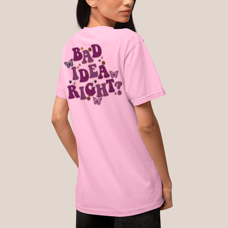 Camiseta Algodão Unissex T shirt Olivia Rodrigo Bad Idea Right FC
