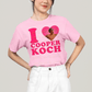 Camiseta Algodão Unissex T shirt- I Love Cooper Koch-