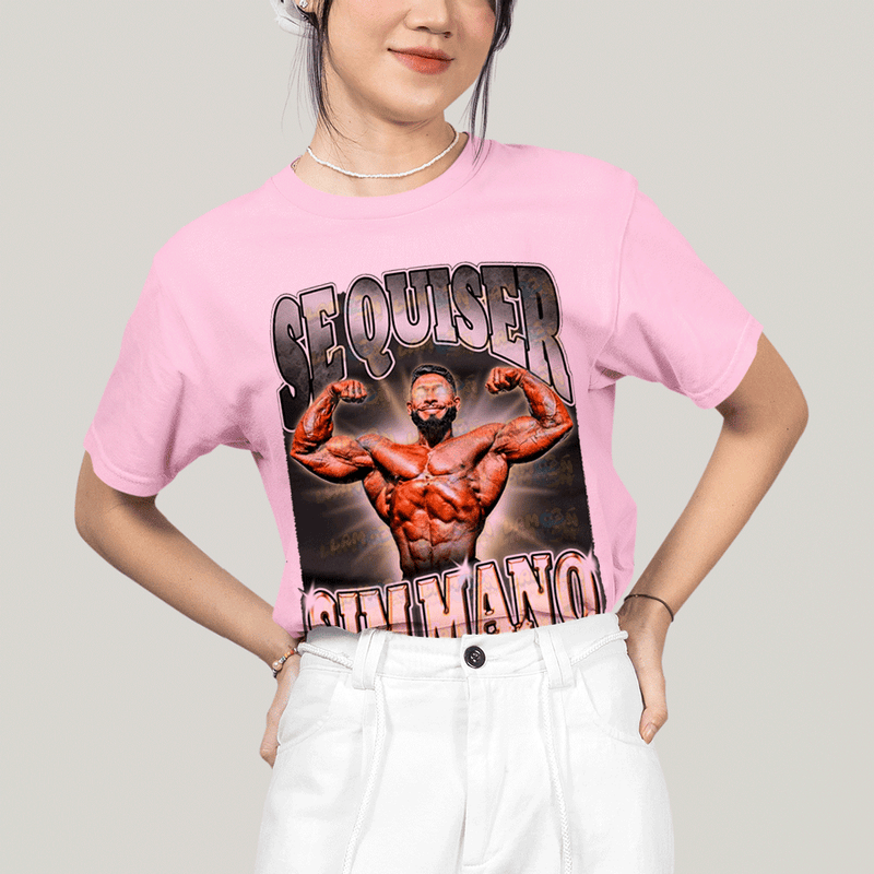 Camiseta Algodão Unissex T shirt- Ramon Dino Se Quiser Sim Mano