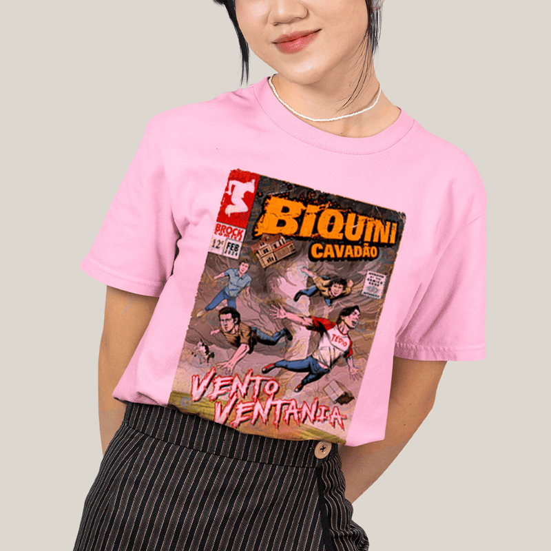 Camiseta Algodão Unissex T shirt- Biquini Cavadão Vento Ventania HQ