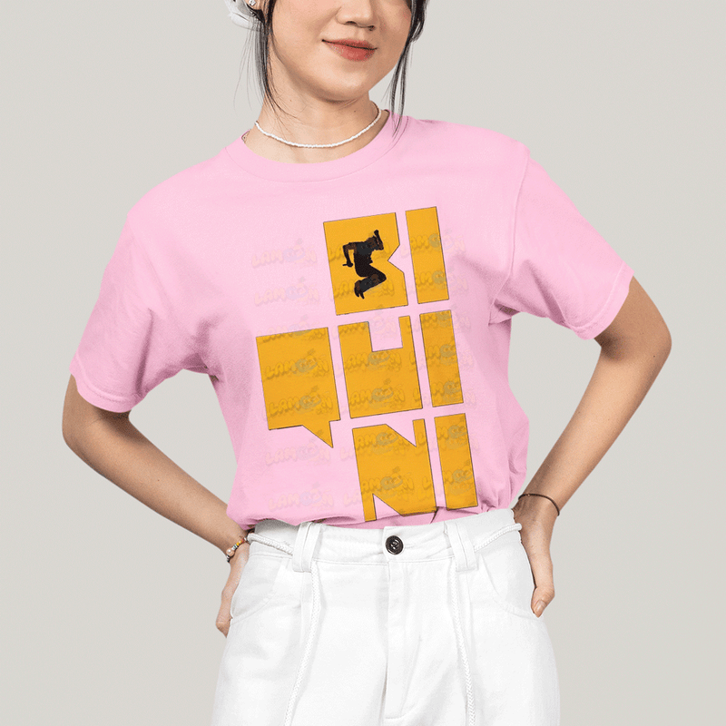 Camiseta Algodão Unissex T shirt- Biquini Cavadão Amarelo