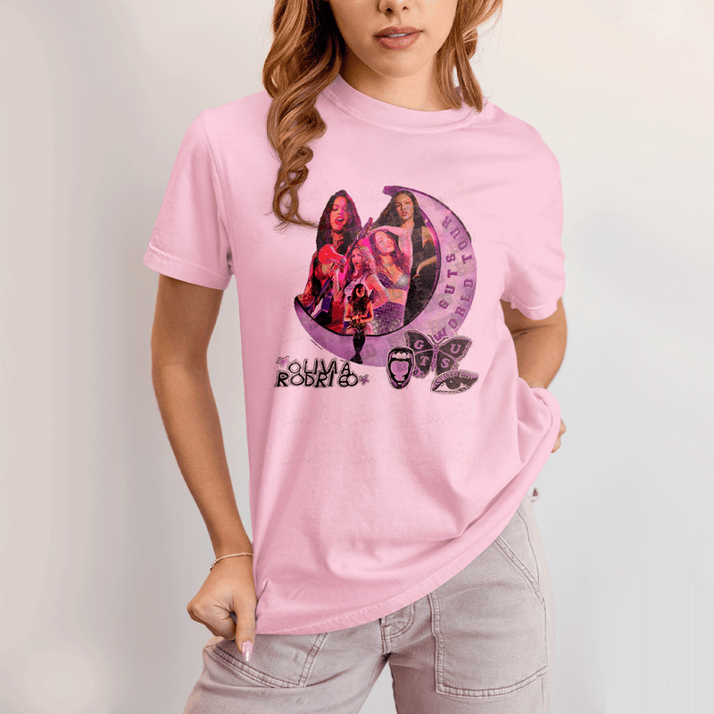 Camiseta Algodão Unissex T shirt Olivia Rodrigo Lua