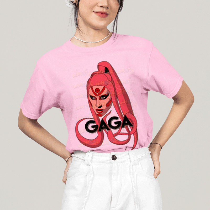 Camiseta Algodão Unissex T shirt- Lady Gaga Alienigena